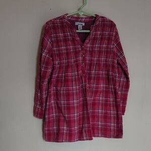 3 for $10 Bundle Sale! Old Navy Plaid Smocked Tunic Dress Cotton Girls Size M 8